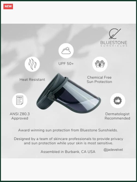 Adjustable UV Blocking Visor Shield UPF 50+ Unisex main image 7